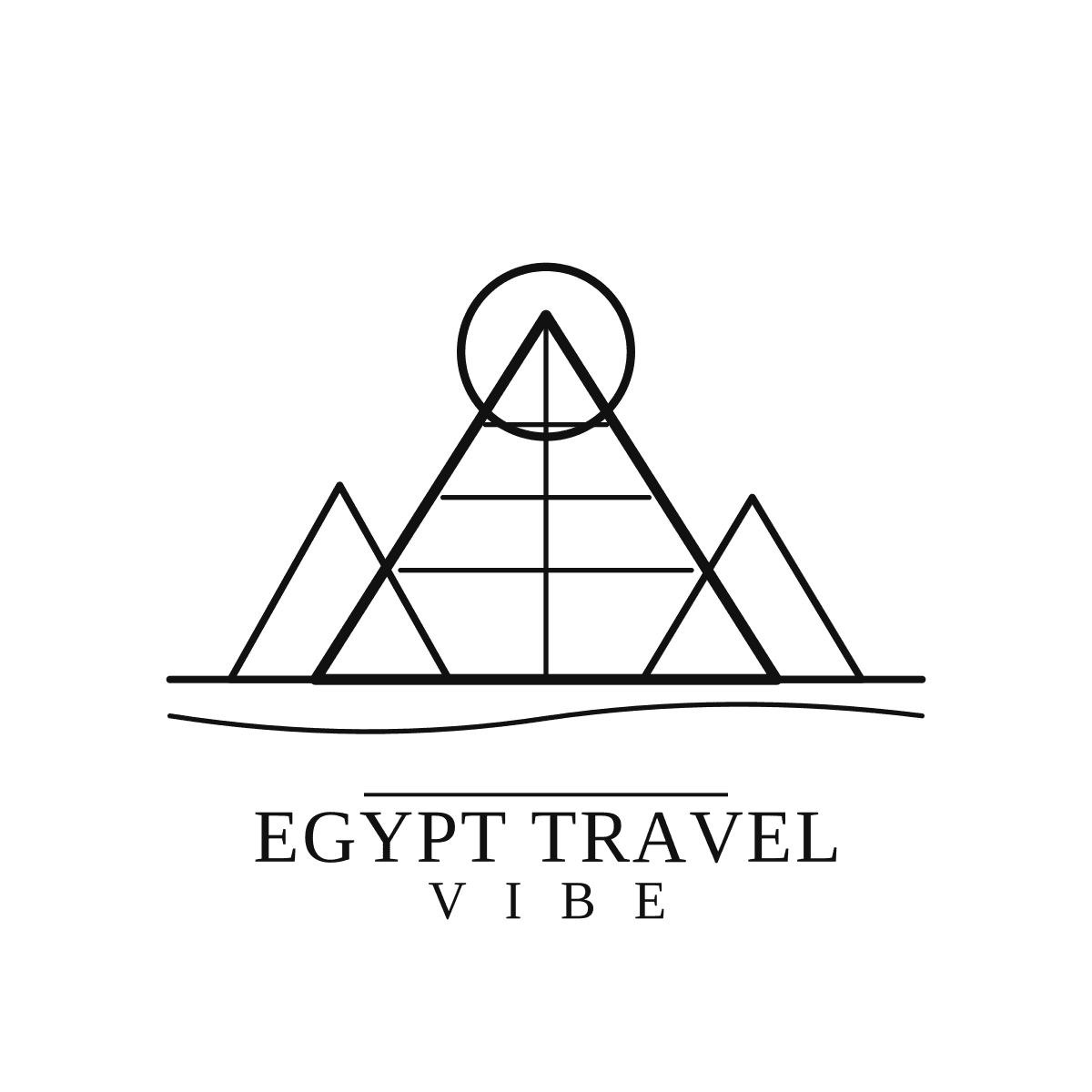 Egypt Travel Vibe black logo